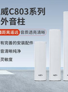 惠威C8032室外防水挂音响防水音柱定压ISO柱户外壁壁挂音校园音响