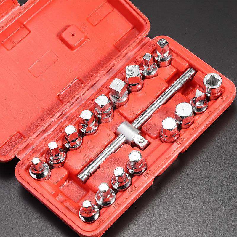 汽车保机油底放油螺丝扳手套筒养油底拆卸壳变速箱壳换油工具9723