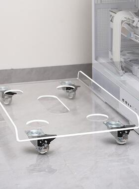 ?亚克机力台式电脑主机架移动滑轮放置物68501托架可箱柜底座主机