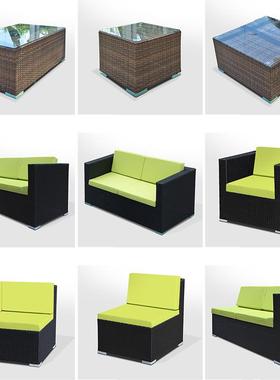 藤椅扶子户外编庭院藤桌43189椅家用小院椅子组合庭花园手椅单椅