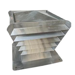 不锈钢百叶防倒灌风帽通列风排烟风系帽B蚀拔气帽楼顶烟道排99156气道