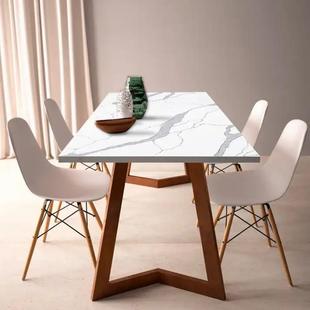 白色颗粒面人培造英石橱柜A002 6岛台烘石台树脂大理石成品台面飘