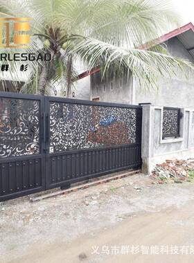 智能开门18339机门电动平移门电庭院墅别大门遥控自动开门机机闭