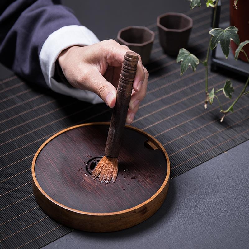 厂家CBX直销日式干重竹小号茶盘泡盘壶承紫砂垫壶托茶壶壶茶台垫