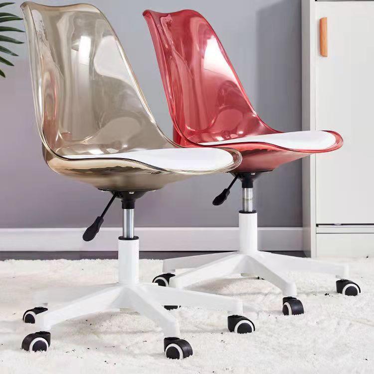 亚克力电脑轮椅转椅家用书房旋转升降凳QSSL-JJG子前台学生办公滑