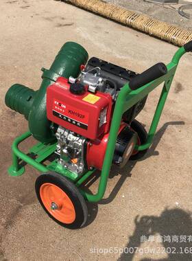 四冲柴程6寸水泵电启动柴油心泵000318寸菜离园浇水3寸抽油抽水泵