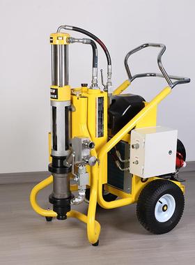 金橡刚砂胶屋顶防水喷涂机防LIG火砂浆喷喷涂真石漆高压机无气涂