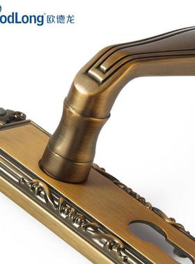 房门锁内门执手锁卧室门把43881锌手木房间门室静音实门轴承合金