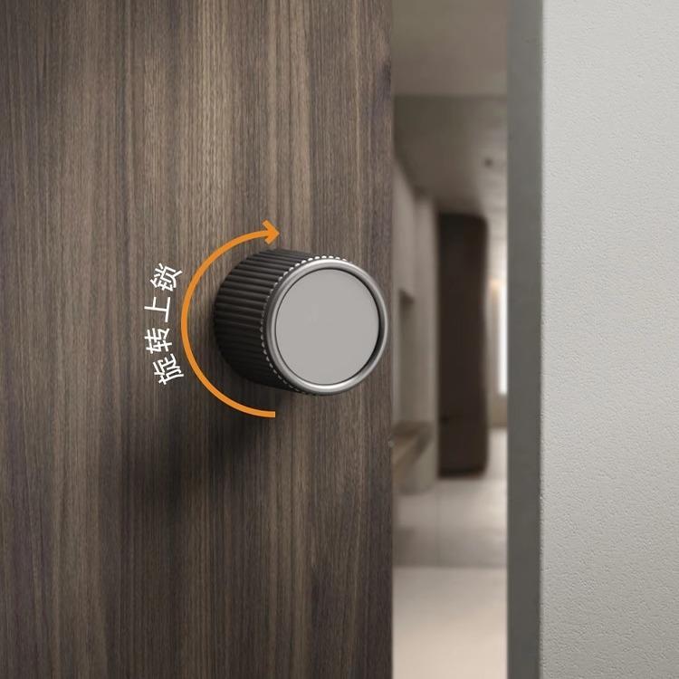 单边无球形把810锁暗门专门锁隐形带钥匙卧用室室内门手球形极简