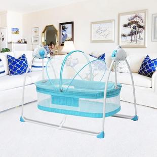 婴儿摇床电动摇篮床多能可折叠篮宝宝摇儿加大睡90755哄摇功床