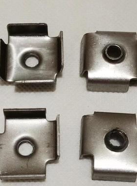 不锈接钢管内塞螺母铁内套牙嵌式焊接连件内置螺78442母内方丝片