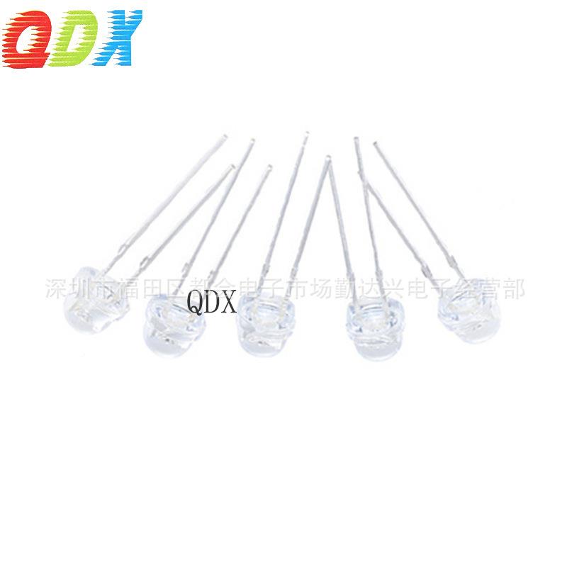 F5mm草帽七彩快.闪/慢闪闪灯珠蓝48mm草帽4.8mm草呼吸灯红绿三色