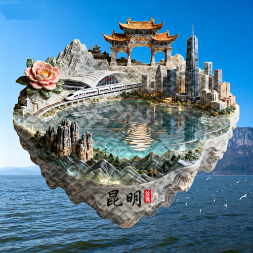 昆明冰箱贴云南网红景点旅游打卡