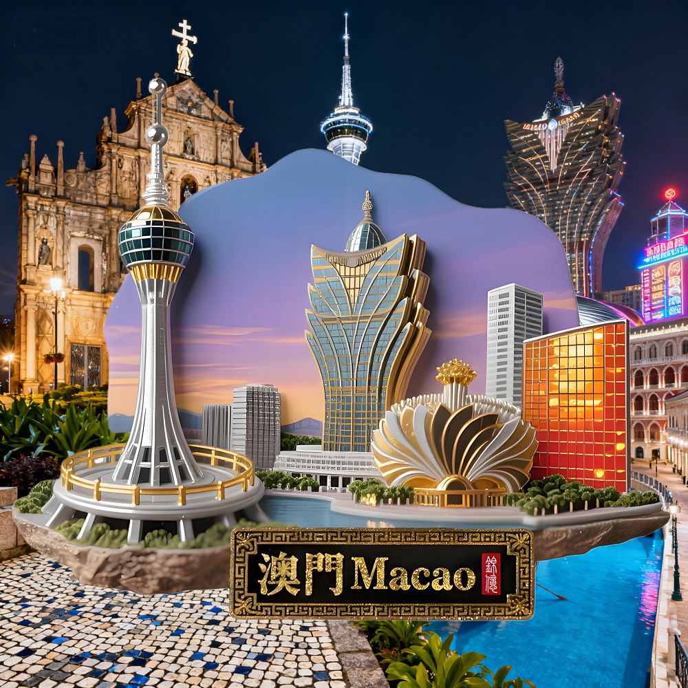 澳门文创冰箱贴旅游纪念品