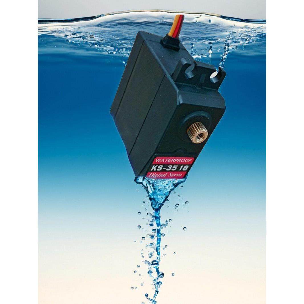 KS-3518数字舵机大扭力20kg金属齿全防水攀爬车机械臂机器人