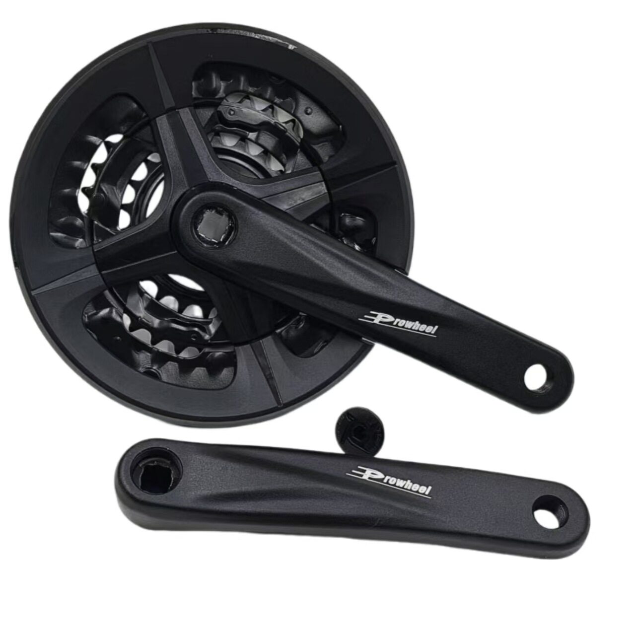 山地自行车轮盘22-32-44T变速链轮 9/27速铝合金三片牙盘配件