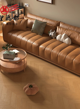 法式复古AB面菱形鱼骨拼木纹瓷砖300x1200原木风客厅仿实木地板砖