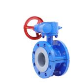 100 D341F46 200 衬氟蝶阀法兰衬氟蝶阀DN50 16C 法兰衬氟蝶阀