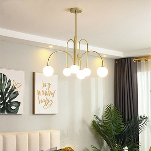 北欧现代分子灯客厅灯简约大气家用餐厅卧室吊灯创意个性 魔豆吊灯