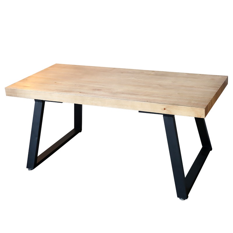 简约实木办公桌椅组合家用写字台式电脑桌工作休息洽谈长条会议桌