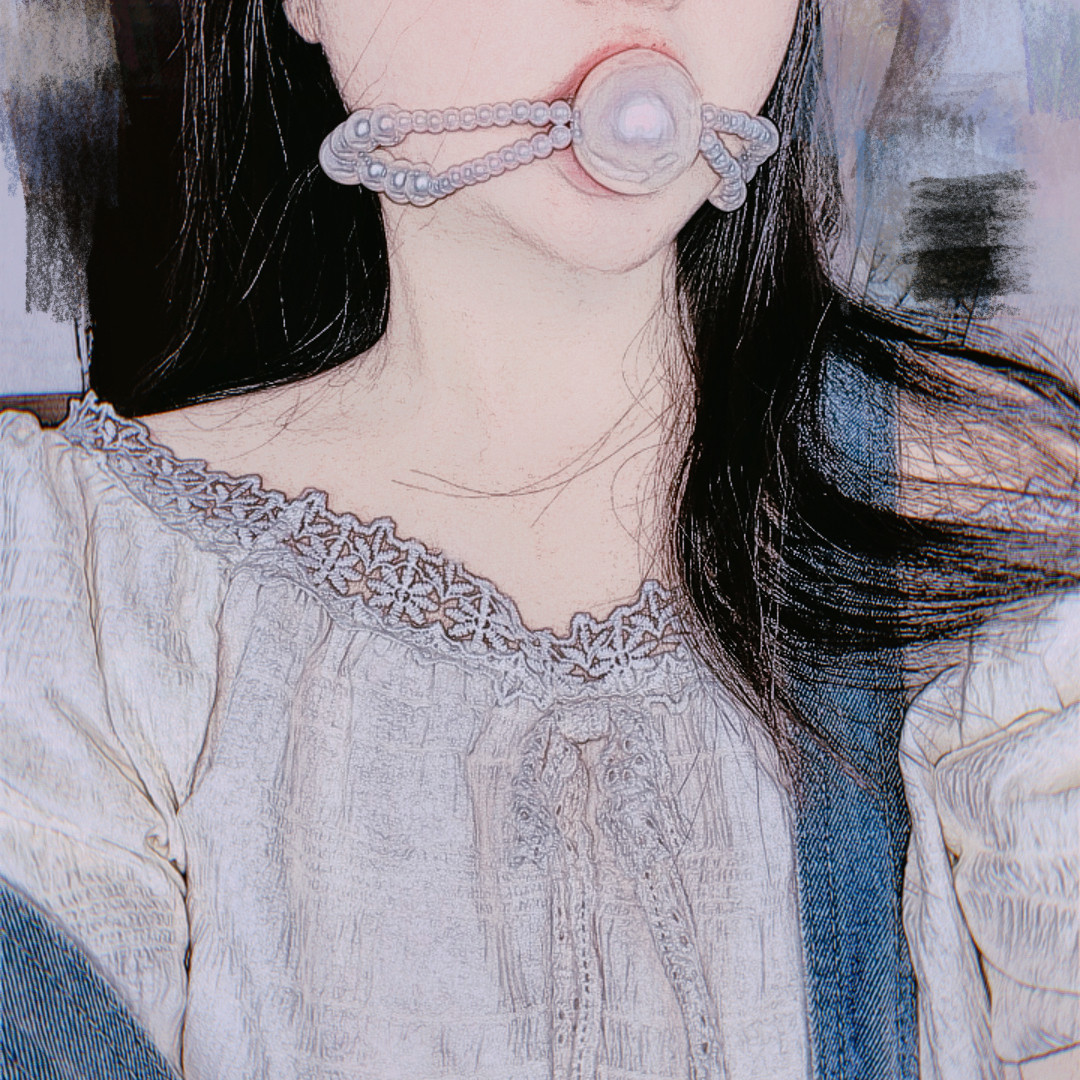 手工制作原创口球仿珍珠口水球口塞小众设计高级感饰品