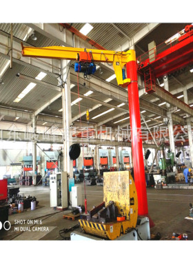 旋转吊车小型0.5吨1T2t移动式3吨5T360度单臂吊电动悬臂吊定柱式
