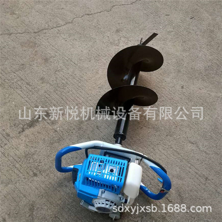 独轮手推汽油打坑机 果园施肥打洞机 二冲程汽油手提挖坑机