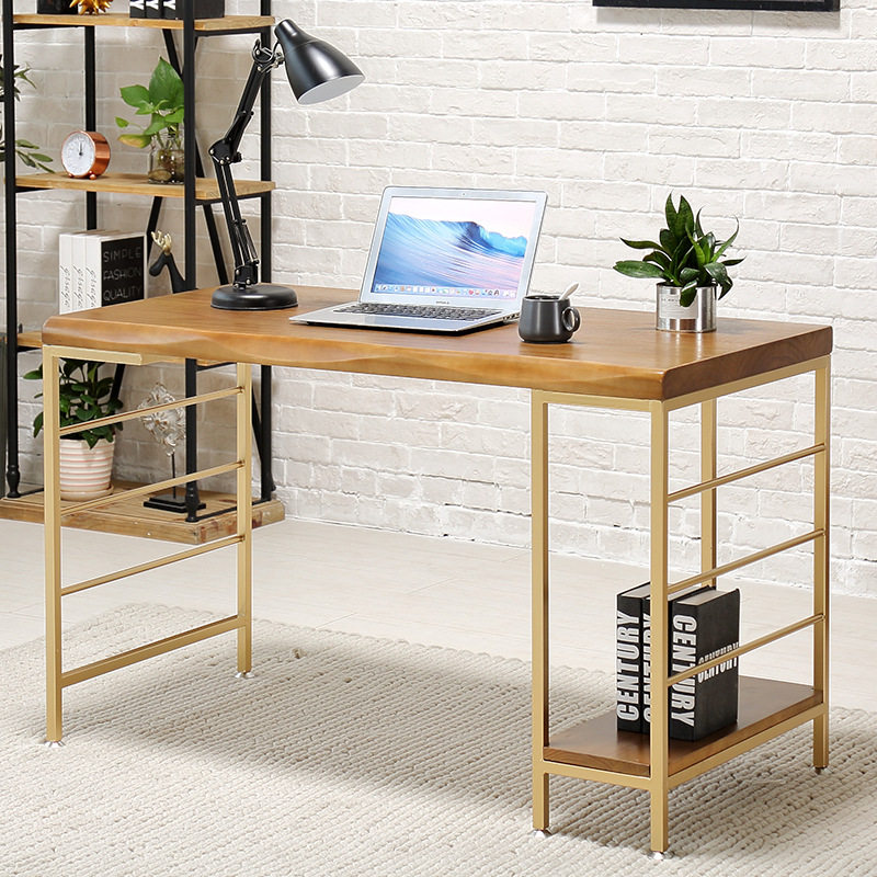 现代简约实木办公桌 卧室书房家用书桌电脑桌小户型单人办公桌