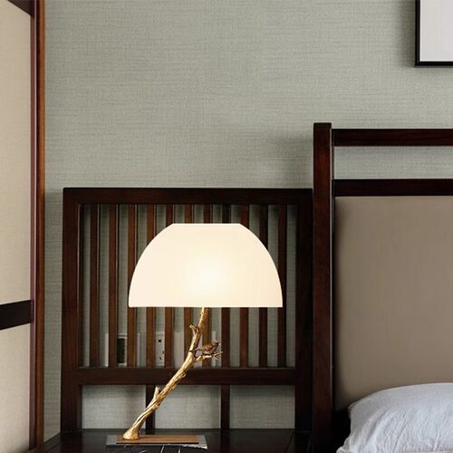 新中式全铜台灯后现代简约设计师酒店客厅卧室大理石台灯