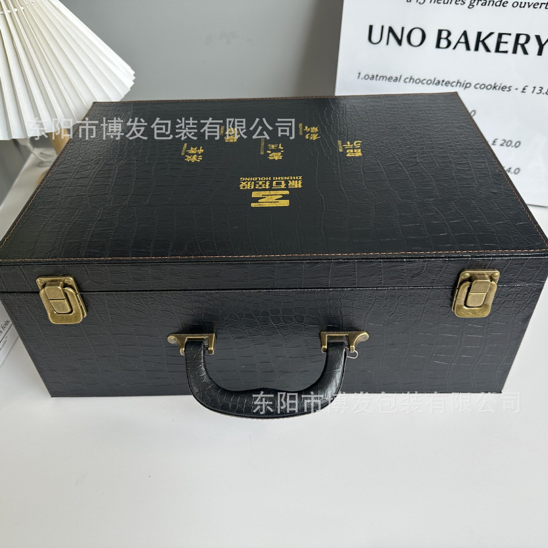 厂家定制皮质包装盒高档陶瓷pu木盒茶具盒木箱盘子拔火罐礼箱定制