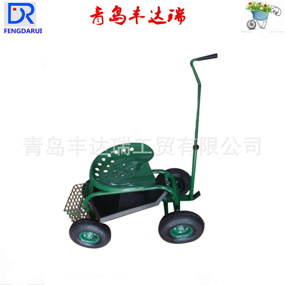 销售可推拉座椅可随意升降方便携带的园艺/花园座椅车