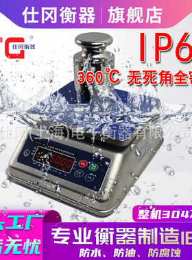 IP68防水级不锈钢电子案秤ACS-SG-C3kg6kg15kg30kg食品秤精度高