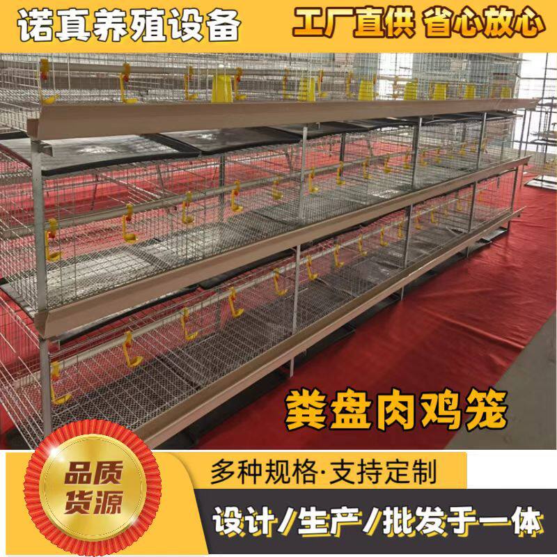 层叠式肉鸡养殖场全套设备 伸展推荐全自动清理肉鸡养鸡 立体笼子