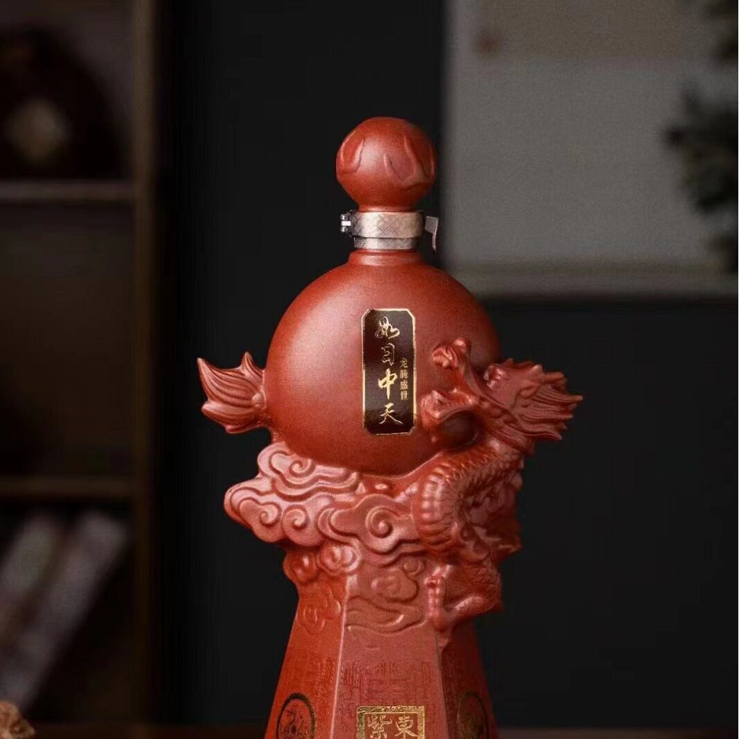 空酒瓶 新款3斤装福龙生肖龙陶瓷酒瓶批发酒缸白酒空瓶空酒坛仿古