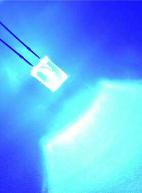 LED发光二极管257蓝灯2*5*7白发蓝色 2X5X7MM蓝灯短脚 长方形背光