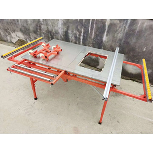 木板锯切下料机 装修施工用台式锯床 建筑装潢木工推台锯