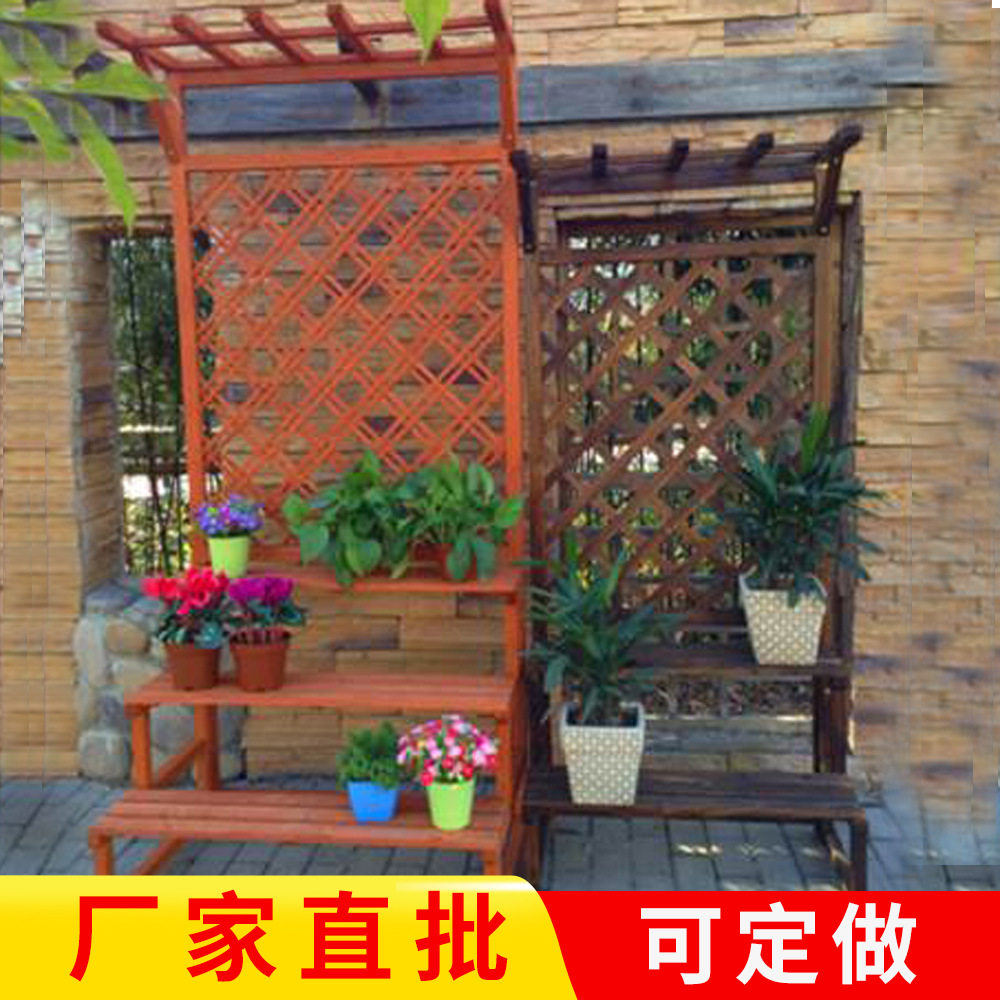 安吉工厂户外碳化防腐木葡萄架