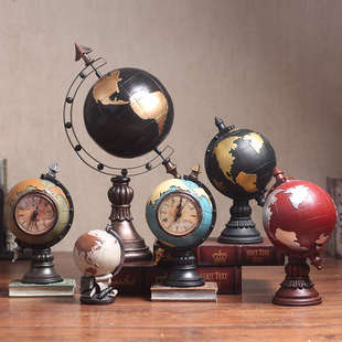 欧式创意复古地球仪摆件客厅办公室高档桌上装饰物摆设家居装饰品