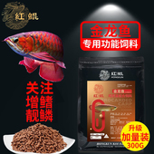 红鲲 金龙鱼银龙红龙专用鱼粮观赏鱼食颗粒增色 龙鱼饲料专用鱼食