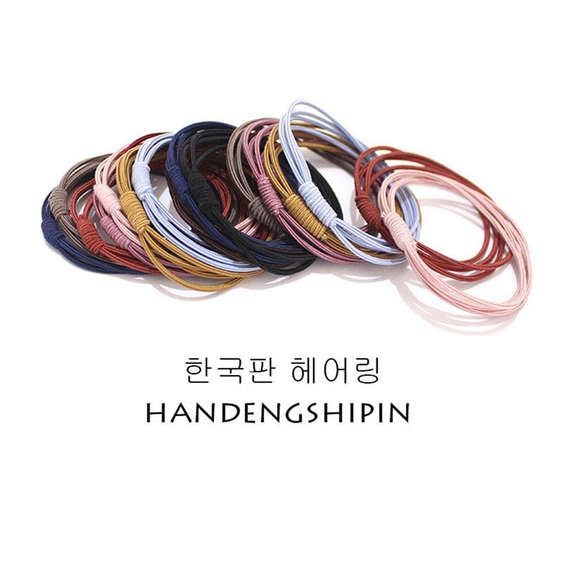 4 in 1 Hair Ring High Elastic Hair Rope Band Hair