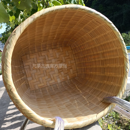 极速贵州家用纯手工竹背篓竹子编织移动菜篮子收纳筐精致特惠型竹