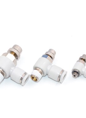 原装亚德客节流阀气动接头PSL4/6/8/10/12-M5-01-02-03/04 排气A