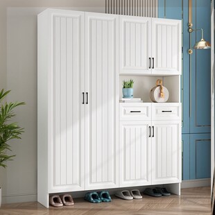 柜大容量高柜进门一体入户玄关柜门厅柜靠墙收纳柜 极速家用门口鞋