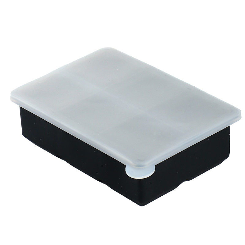 Silicone ice cube tray bar whiskey large square ice mold wit