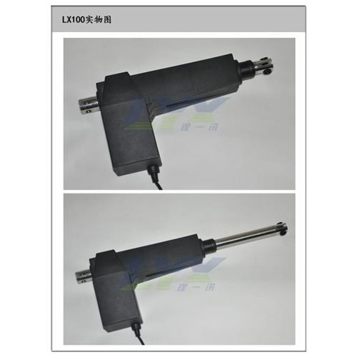 新LX100 8000N电动推杆电机不锈钢大推力12V24V直线推拉伸缩杆 黑