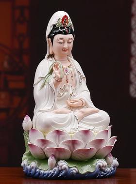 纪念品小的观音佛像南海中式风格摆件家里摆设的装饰品客厅观世音