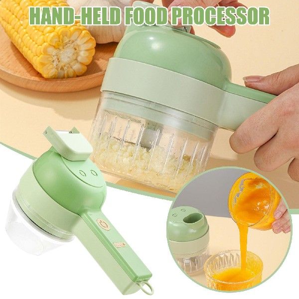 4 In 1 Handheld Vegetable Slicer Electric Kit Q9G7