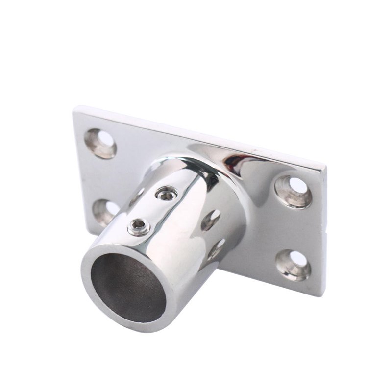 不锈钢90度方管座 游艇船舶管件底座  316铸造镜面抛光船用五金