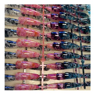 5set/120pcs Long Ballet Coffin Fake Nails Color Press On Nai