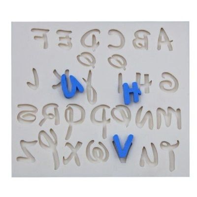 3D Letter Alphabet Silicone Mold Message Board Cake Molds